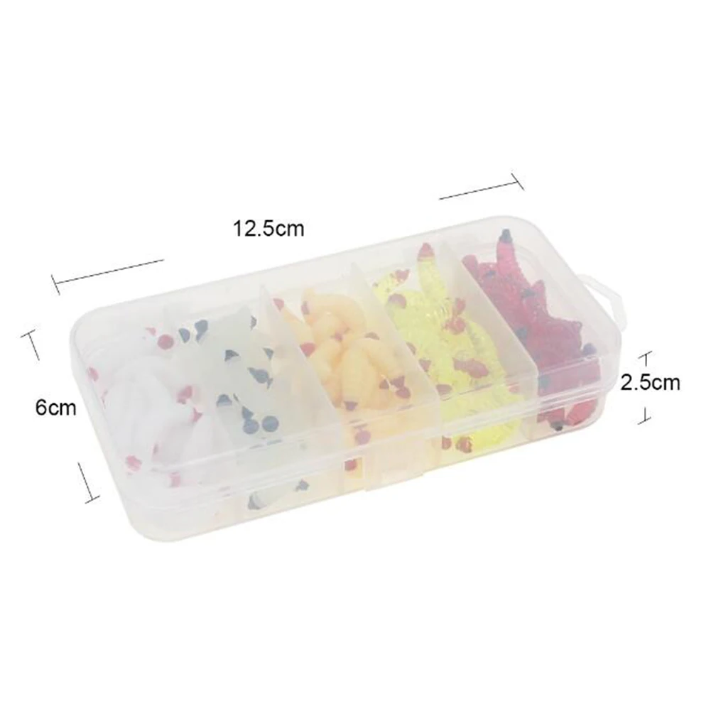 PVC Artificial Wobbler Soft Bait Luminous 2cm 0.4g Fishing Bait Lure for Ocean Beach Gear Mixed Supplies Accessories Set