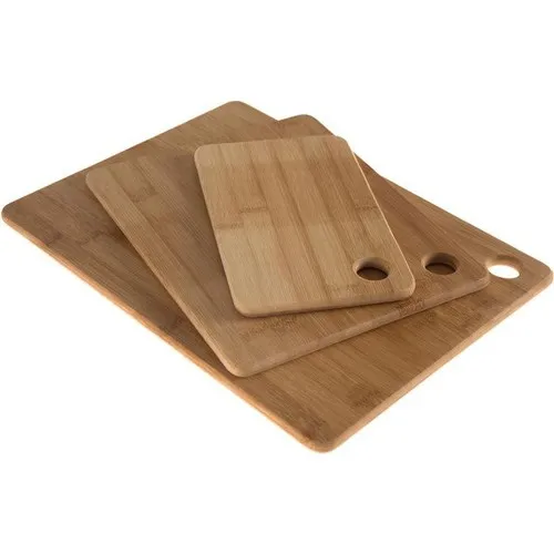 Evvehediyelikeşya Fame Kıtchen 3'lü Bamboo Cutting Board Cutting Board