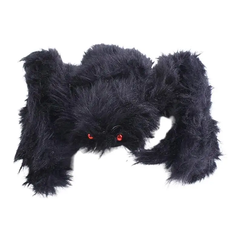 Fake Spider Outdoor Indoor Hairy Spider For Halloween Decorative Simulation Hairy Spider For Walls Porches Lawns Cobwebs