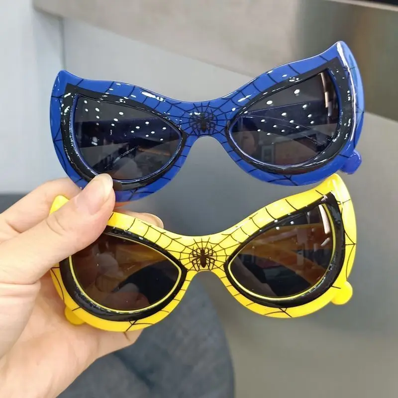 New Marvel The Avengers Spiderman Personalized Anime Movie Character Children's Sunglasses Creative Cartoon Sunscreen Sunglasses