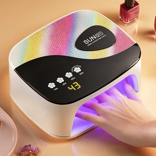 المنزلية 45 LED مسمار مصباح المهنية الأشعة فوق البنفسجية ضوء التجفيف السريع المحمولة تصميم الذكية الاستشعار مسمار ضوء معدات مجففات الأظافر