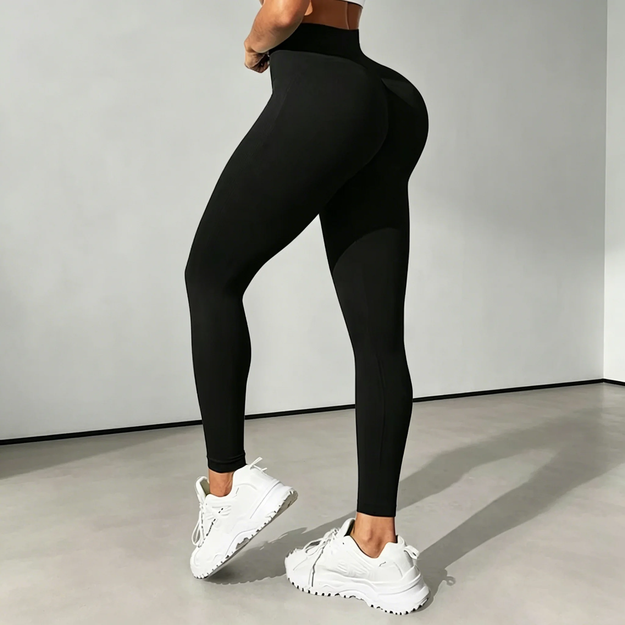 Women Yoga Leggings High Waist Breathable Tights with Pocket Gym Workout Running Stretchy Sexy Butt Liftting Casual Skinny Pants