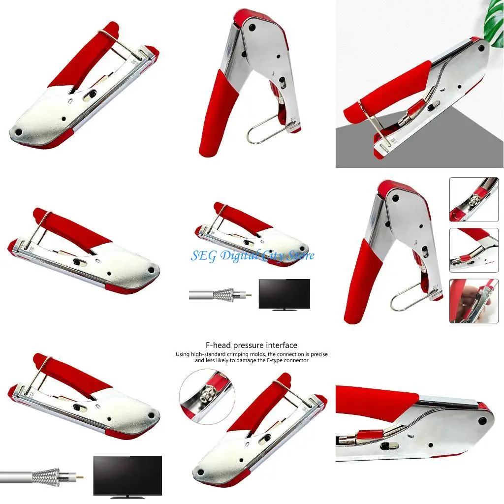 

U75B Heavy Duty Coaxials Cable Crimper With Precisions Design For RG59 Video Line Connection