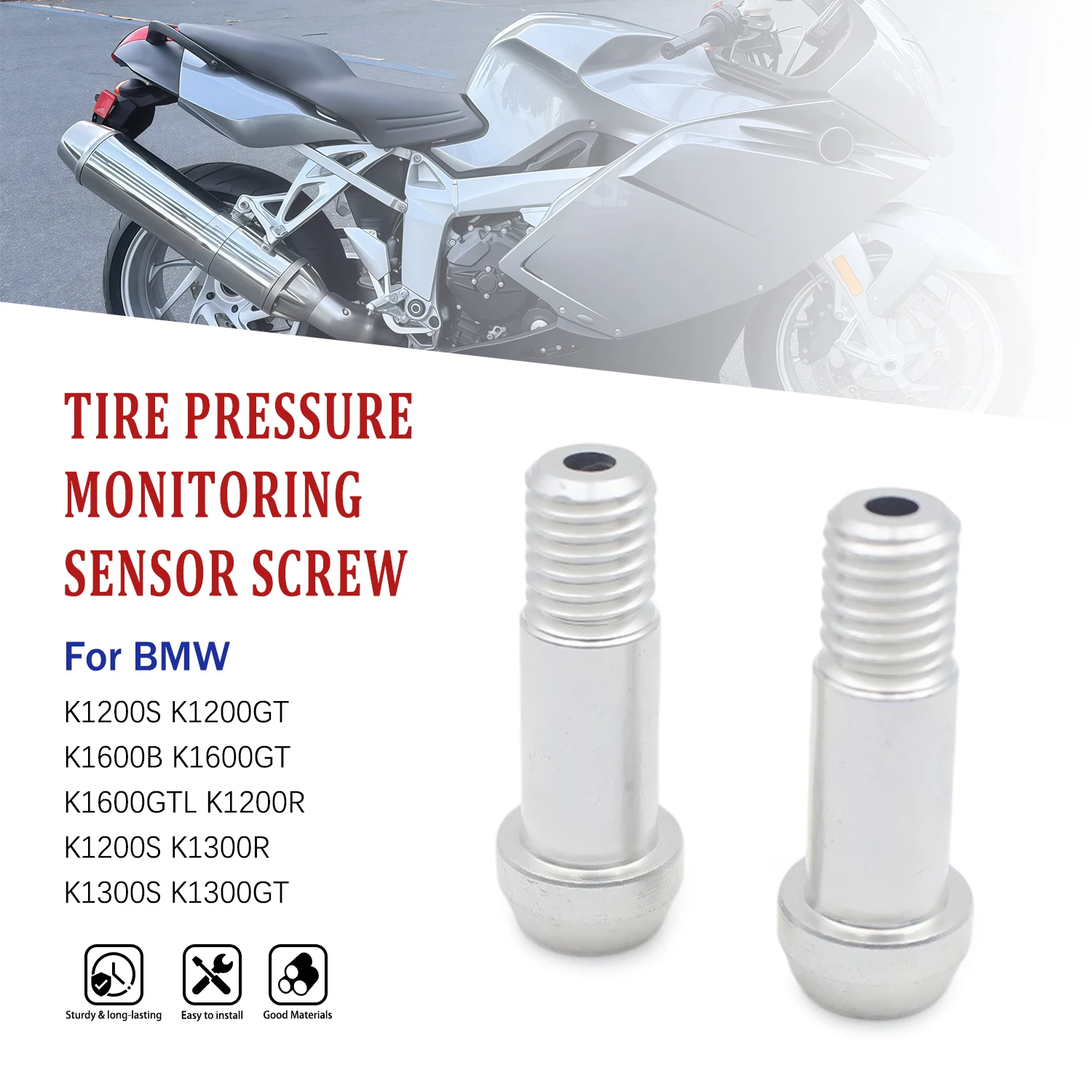 Tire Pressure Monitoring Sensor Screw For BMW R1200GS R1200R R1200RT R1200S F800ST F800R K1300S K1300GT Motorcycle Part