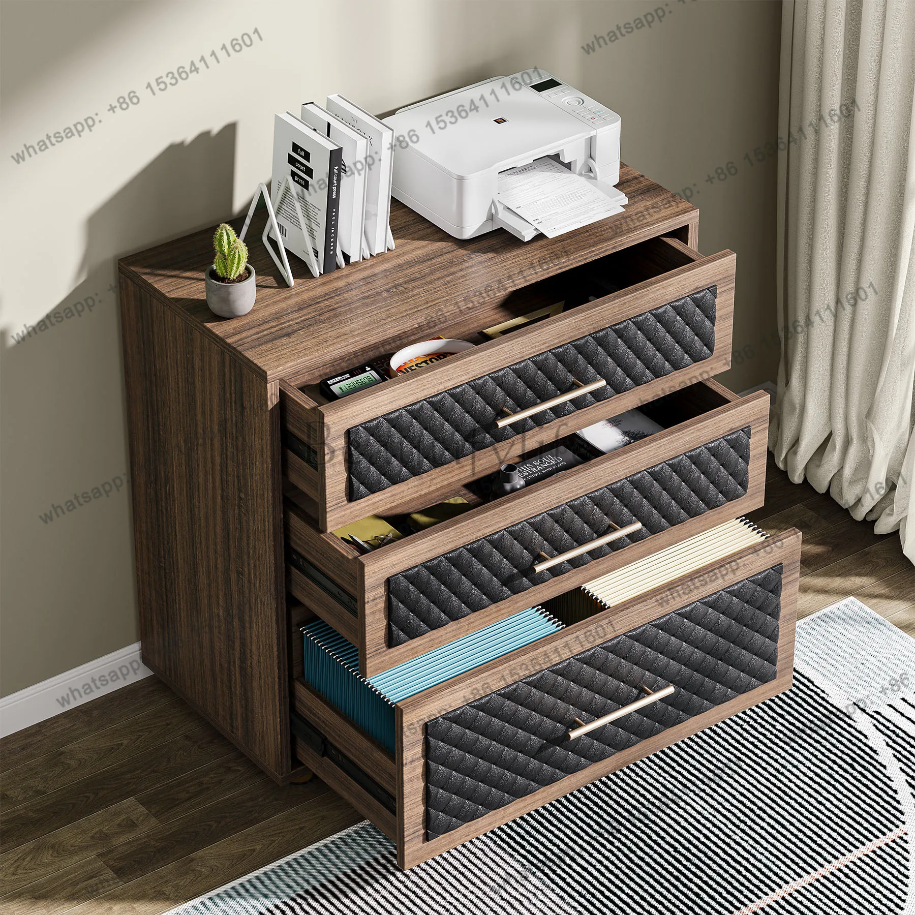 File cabinet under-desk office drawer simple layered storage cabinet