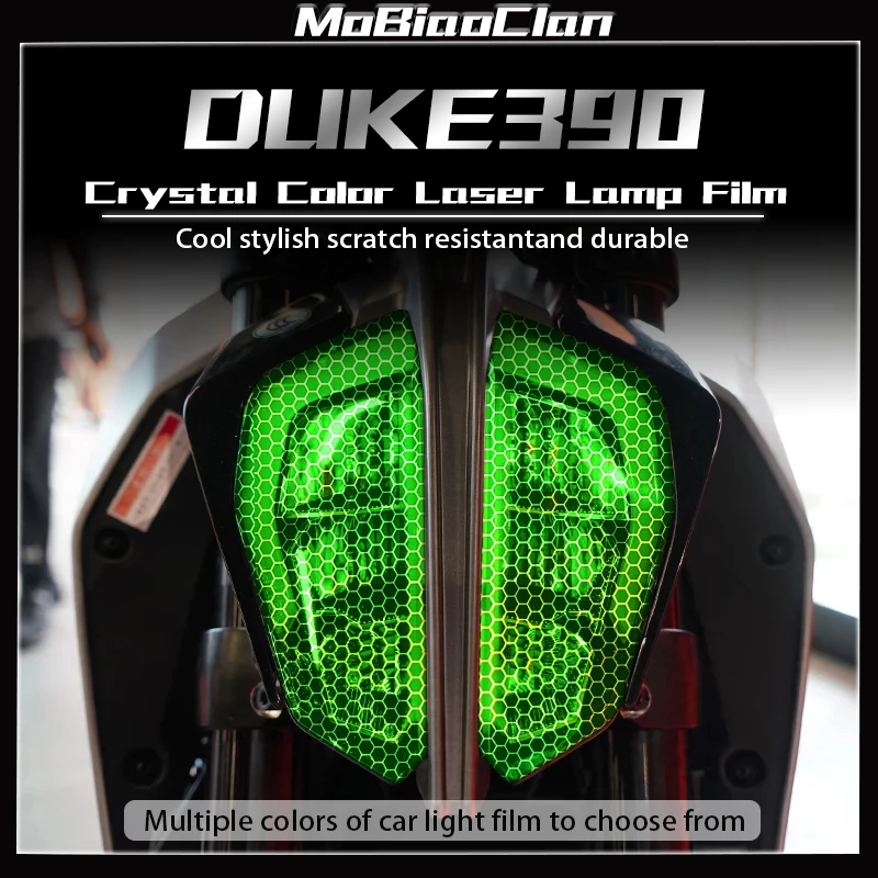 

For KTM DUKE390 Duke390 Headlight and taillight decorative film honeycomb laser protective film