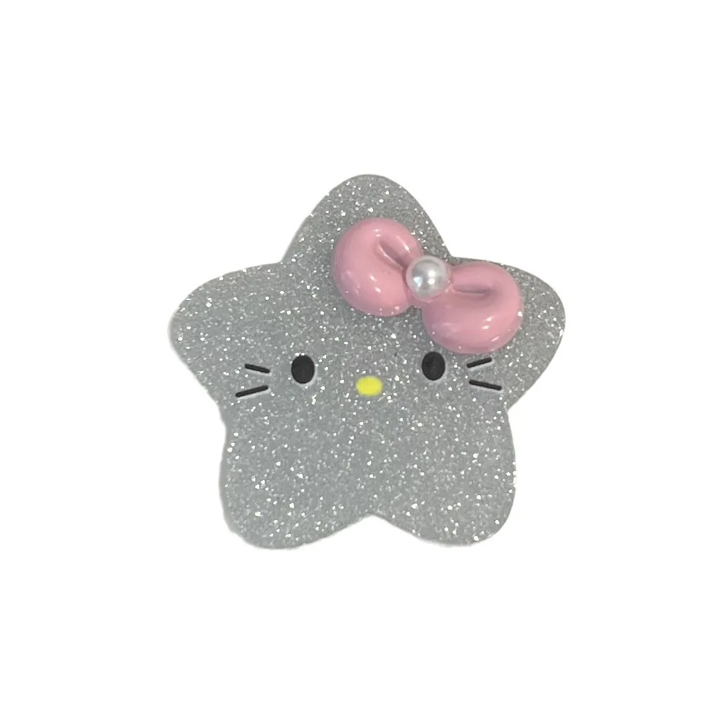 Cabujones planos de resina de dibujos animados de la serie Miniso Kitty Star, materiales para manualidades diy, dijes para hacer joyas, 2 uds.