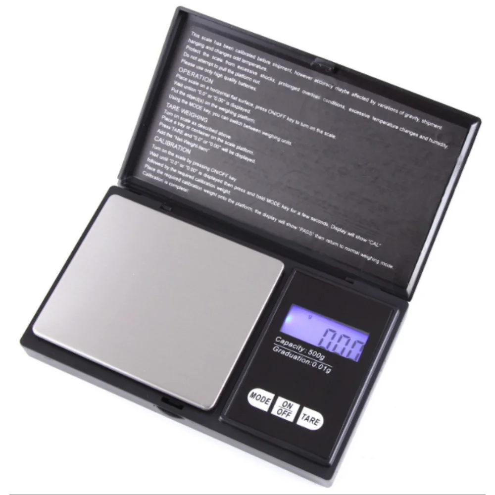 

Small Portable Jewelry Scale 0.01g 0.1g Mini Tea Gold Gift ABS Stainless Steel Professional Electronic Bench Digital Scale