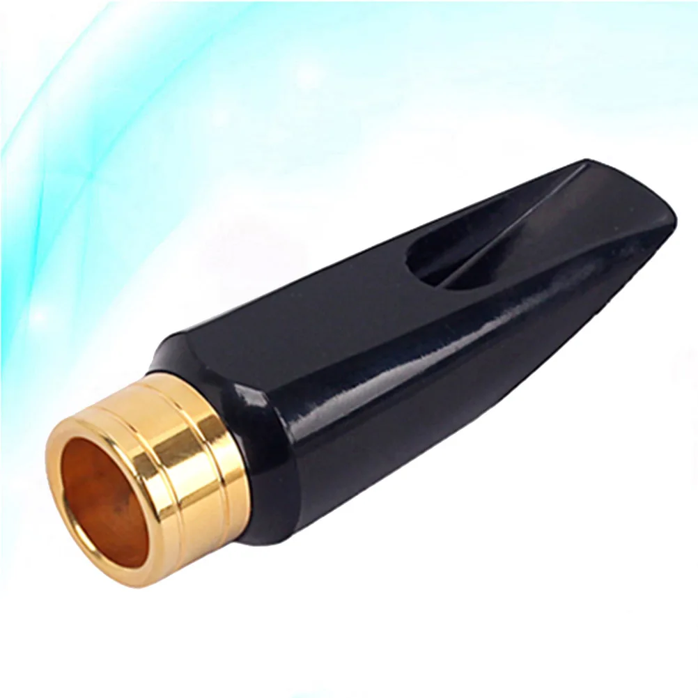 

Copper Ring Whistle Saxophone Mouthpiece Black Alto Affordable Music Instrument
