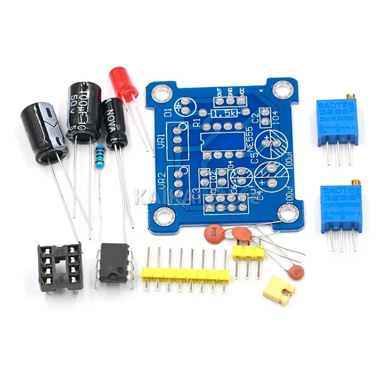 Adjustable NE555 Pulse Frequency Adjustable Module Duty Cycle Module Square Wave Signal Generator DIY Kit Board