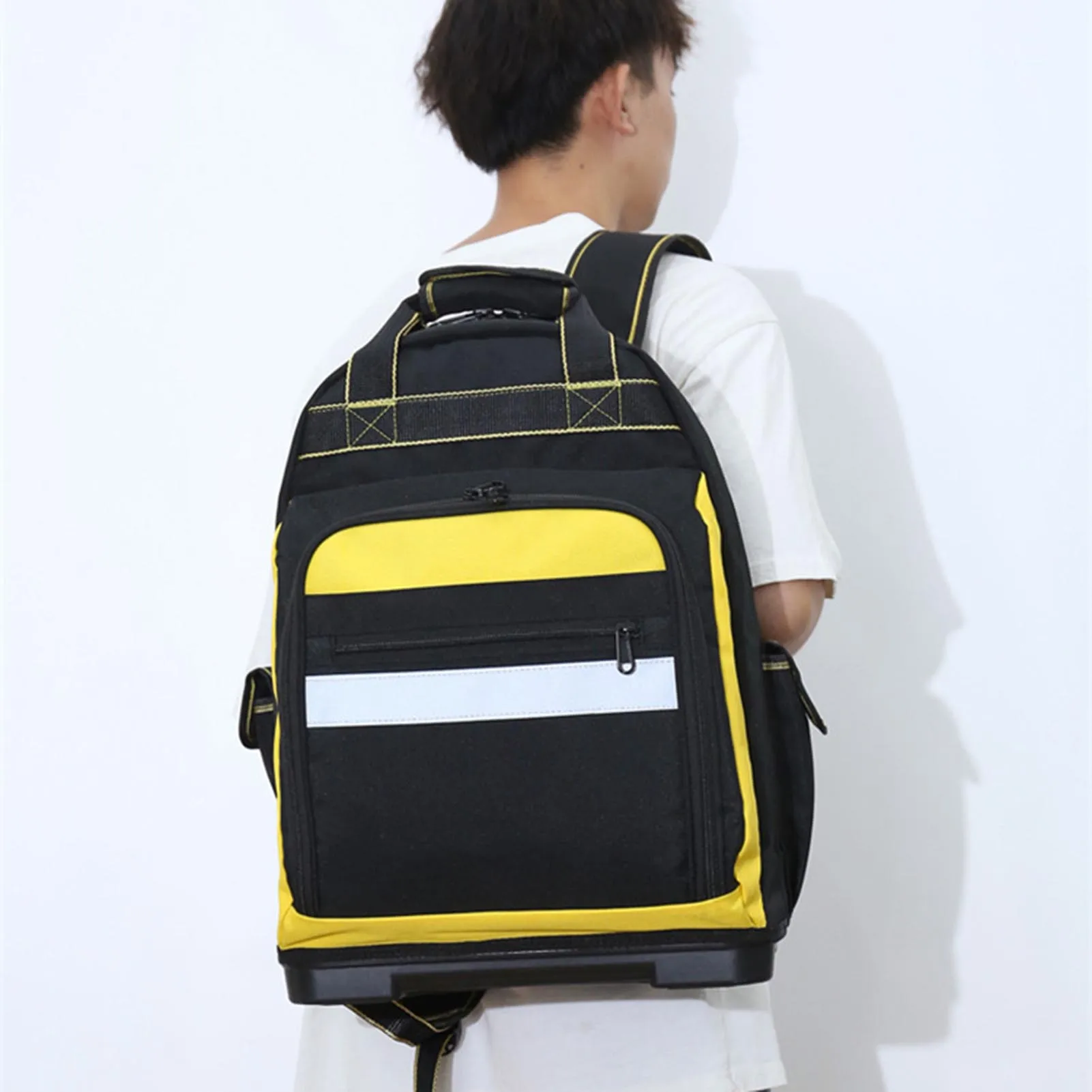 

Tool Organizer Bag Work Backpack Comfortable Carrying Large Capacity Outdoor Tool Bags Suitable for Cable Repairman
