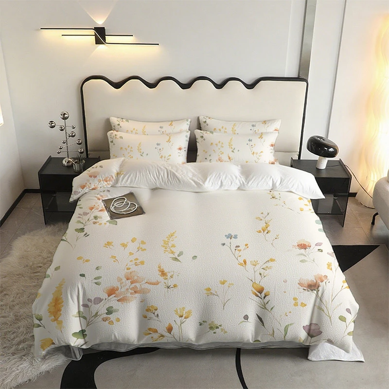 Duvet cover for 135 cm bed 1pc housse de couette 220x240 White Quilt Cover Double Size Nordic funda Queen/King Size Bed Cover