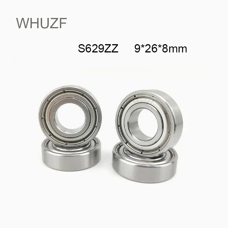 

WHUZF Free SHipping 5PCS S629ZZ Stainless Steel Ball Bearing ABEC-5 9x26x8mm High Quality Deep Groove S629ZZ Ball Bearings S629Z