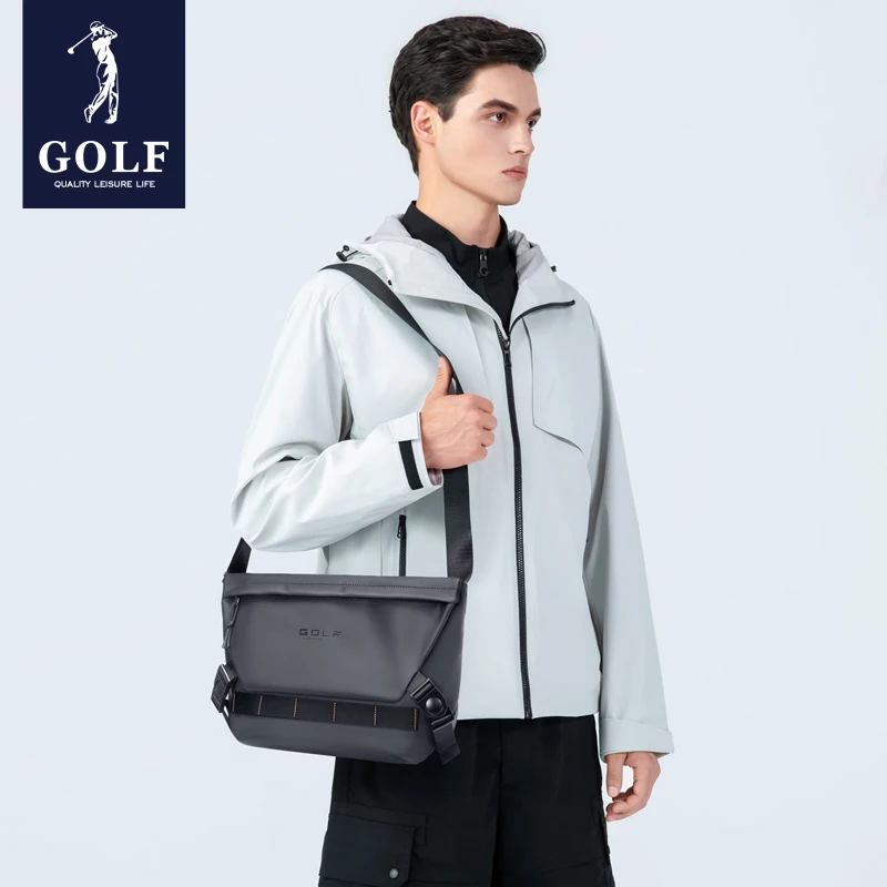 GOLF Shoulder Bag for Men\'s 2023 New Fashion Brand Simple Crossbody Bag Large Capacity Casual Fashion Canvas Postman Bag