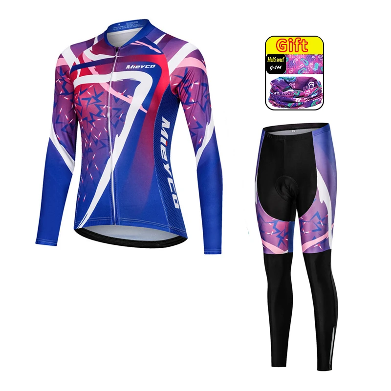 Women's Cycling Jersey Set Road Bike Spring Autumn Tracksuit MTB Triathlon Bicycle Clothing 2026 Conjuntos Femininos