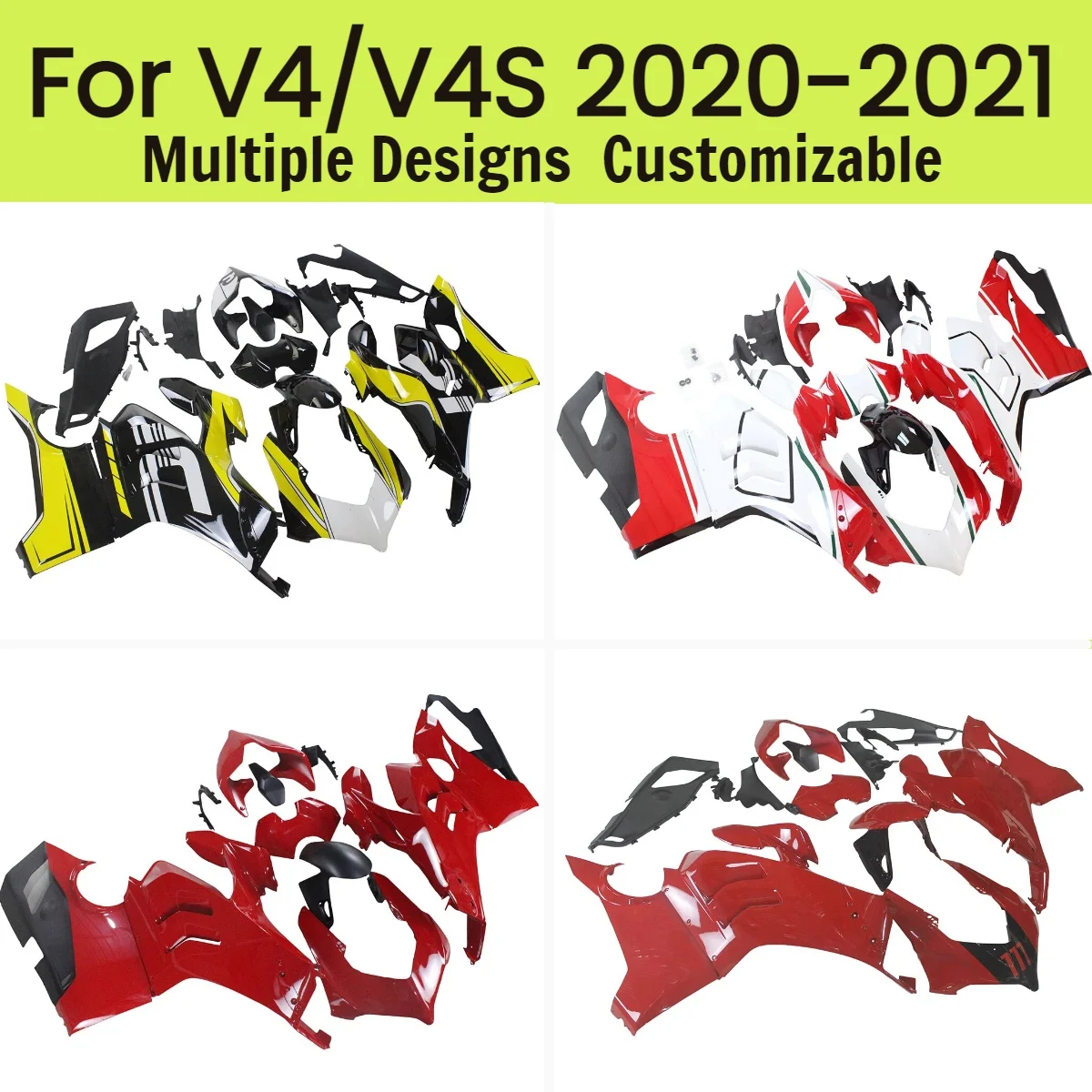 

For DUCATI Panigaie V4S 2020 2021 Injection Molded Fairings V4 20 21 Motorcycle Accessories Fairing Kit