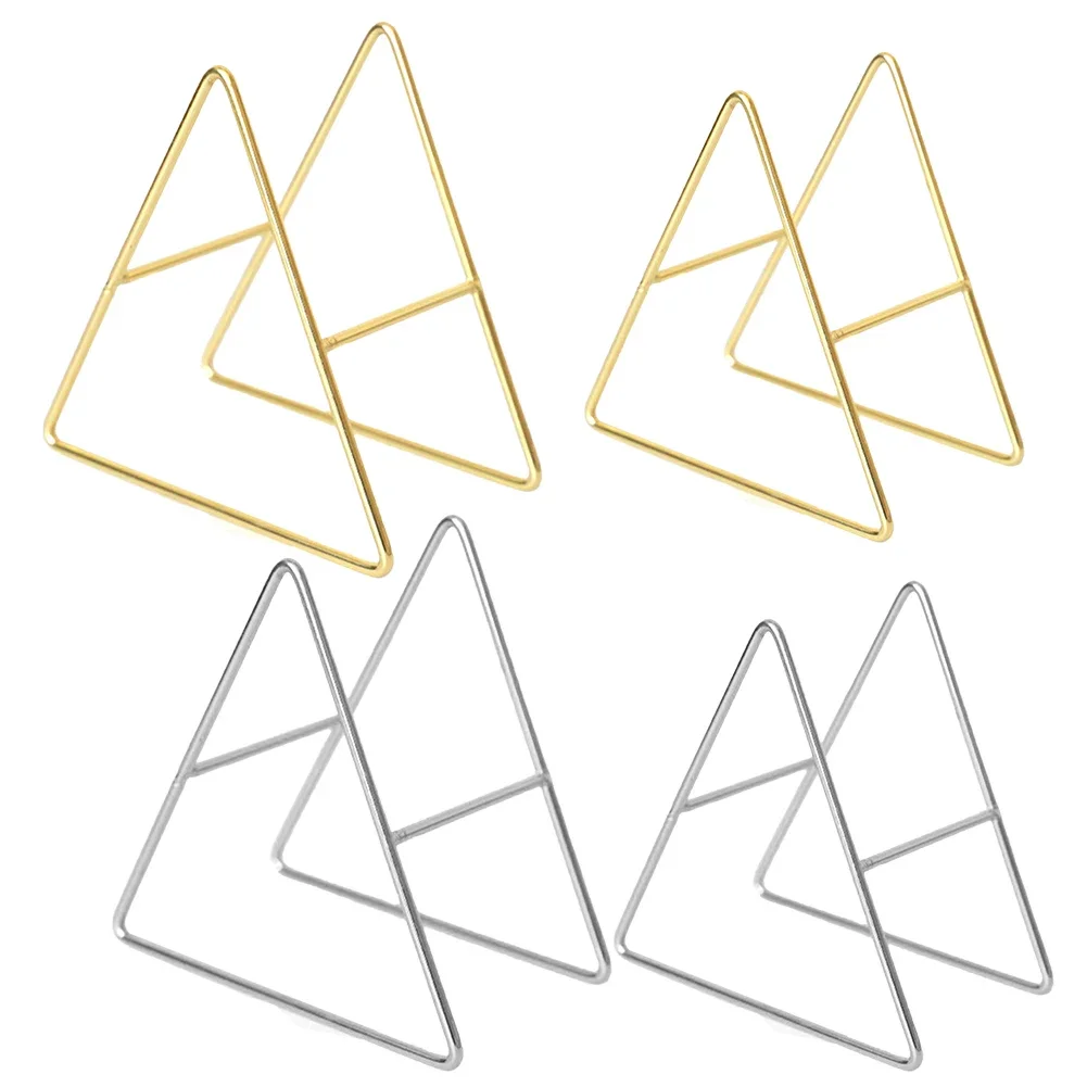 Brand New Coaster Holder Kitchen Holders Coaster Holder Gold Iron Space-saving Stand Rack Dish Triangle Coasters