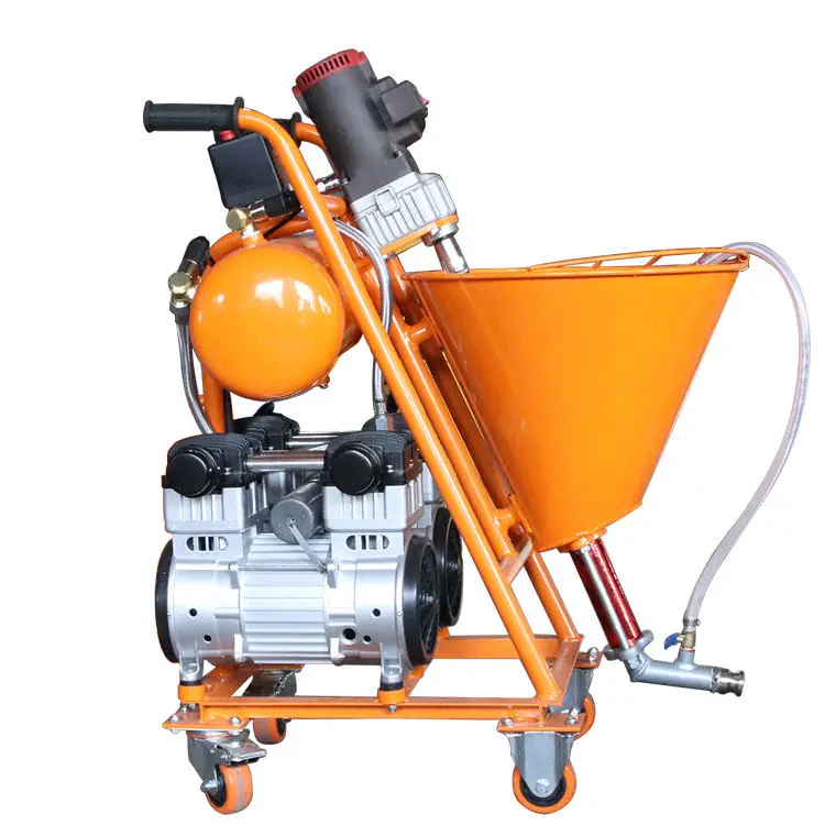 

For New Electric Waterproof Putty Cement Sprayer Paint Machine 220V Powered With Pump Motor And Engine Components