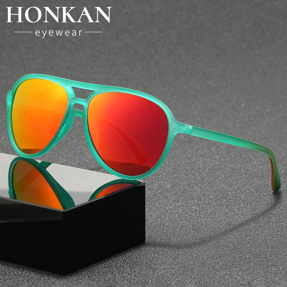 AliExpress HONKAN.WZ Cycling TAC Coated Polarized Sun Glasses Colorful Fashion Men Drive Sunglasses Outdoor Sports Glasses UV400 Women Sunglasses
