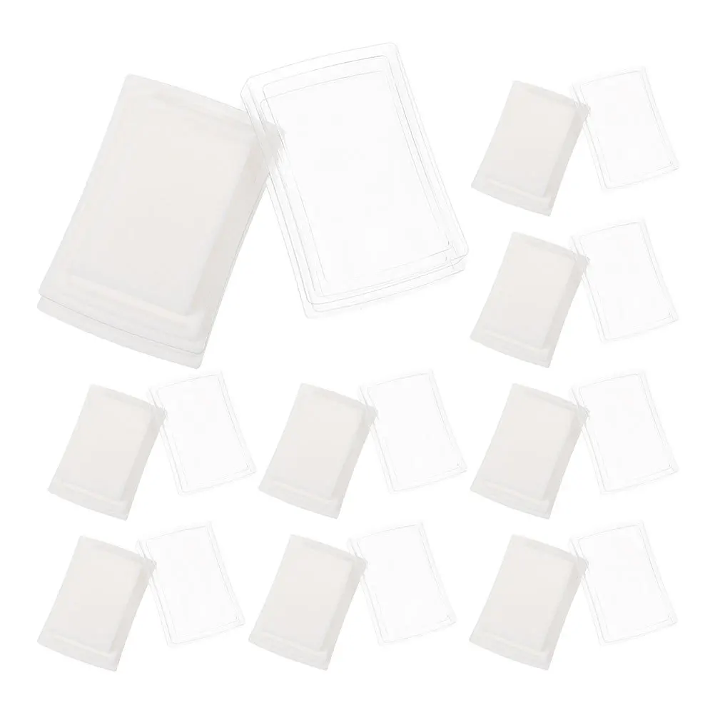 15pcs Blank Ink Pads High Density Sponge Refillable For Office Diy Craft Stamp Projects Reusable Empty Ink Pad For