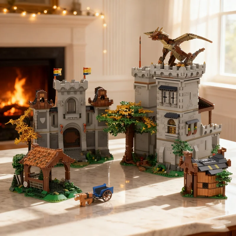 

6030pcs MOC Medieval Castle Adventure Castleed Model Building blocks toy DIY Christmas gift creative idea Brick Kids Birthday