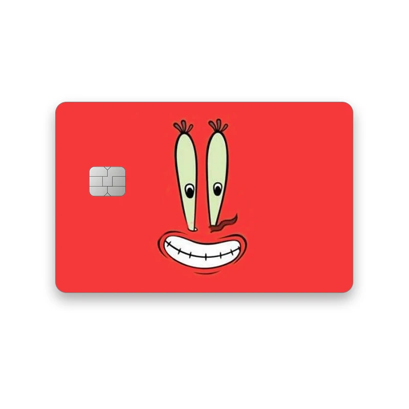 Name Spongebob Karten-Aufkleber DIY Kawaii Deko Exquisite Bankkarten Schüler-Lernmaterialien Aufkleber Dokumenten-Patches Geburtstagsgeschenk