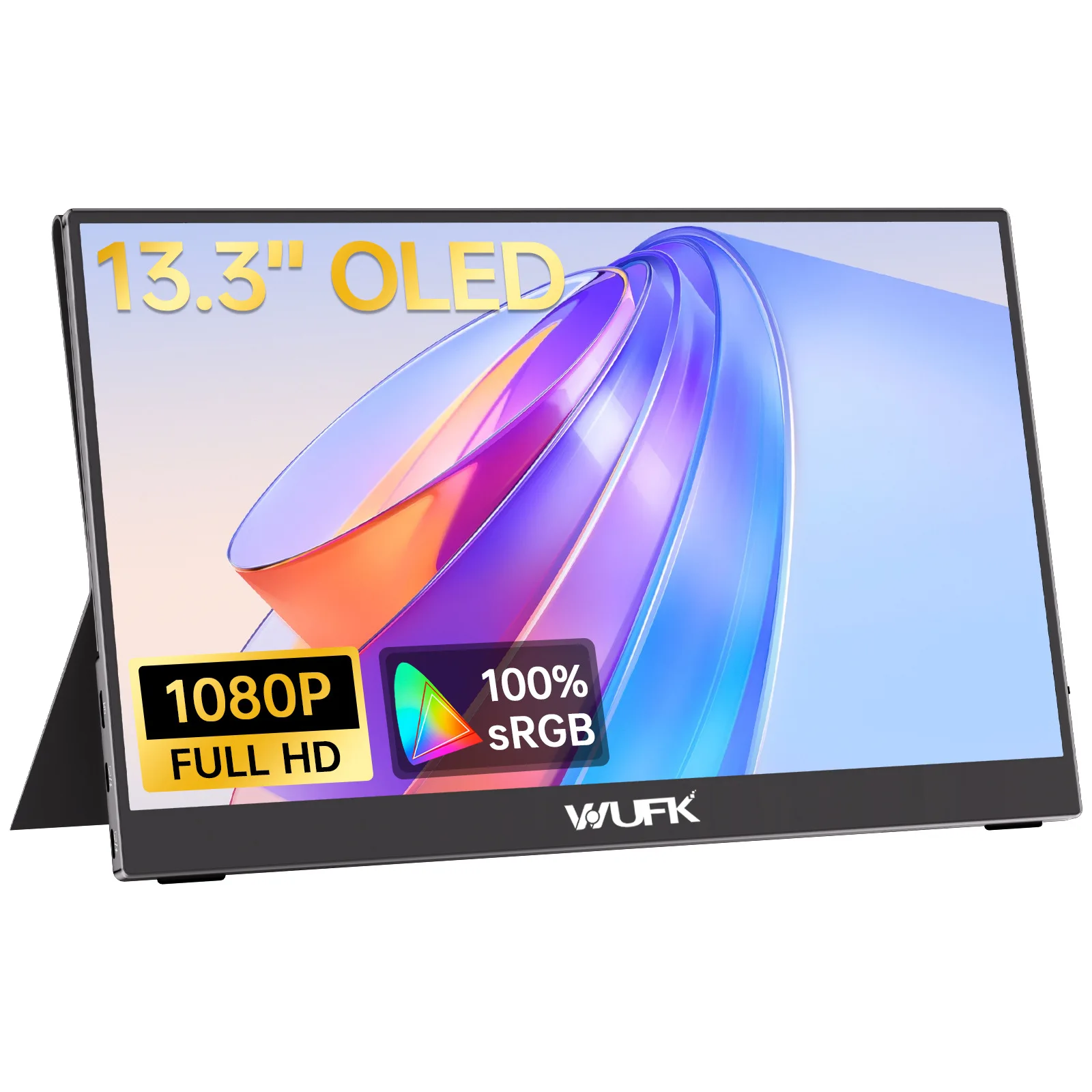 13.3-Inch OLED portable display One-line direct connection switch Computer secondary screen 60hz mobile phone expansion screen