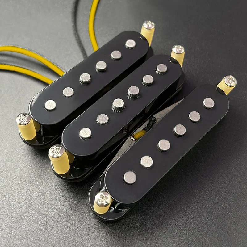 

69 Alnico 5 Vintage Staggered ST Style Electric Guitar Pickup Handmade Single Coil 69 Sound Style Pickup 5.9K/5.9K/5.9K