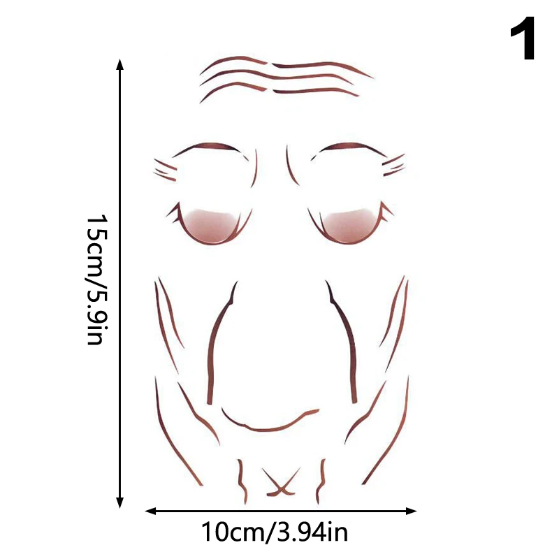 1 ورقة المضادة للتجاعيد الوجه الجبين ملصق الخد الذقن لصق الوجه العين بقع إزالة التجاعيد الوجه رفع الشريط