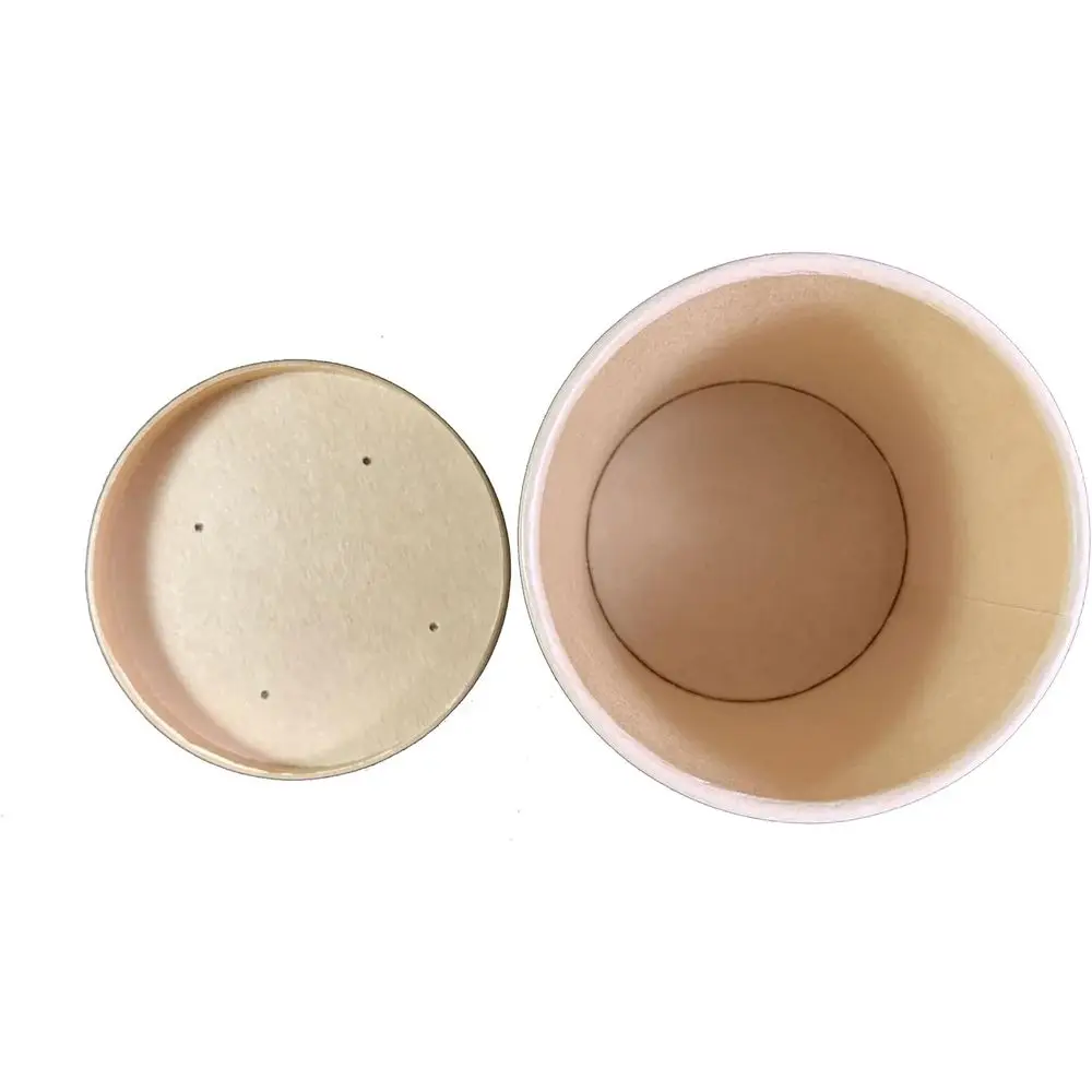 

250 Pack Vented Lid Soup Containers, Disposable Hot Soup Bowls, Ice Cream Cups