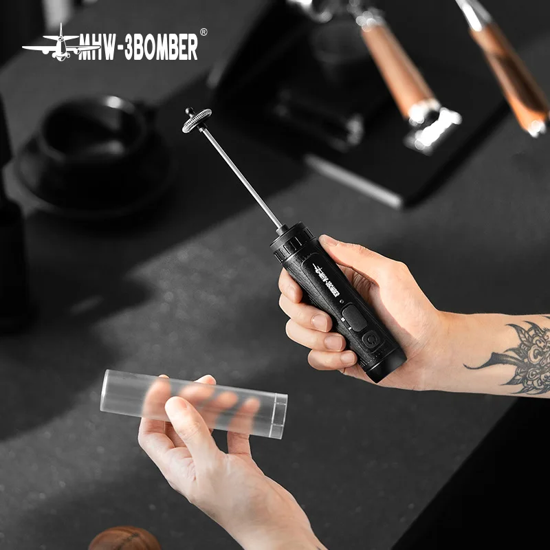 

MHW-3BOMBER Bomber Magician Handheld Electric Milk Foamer, Coffee Latte Stirring Hair Beater