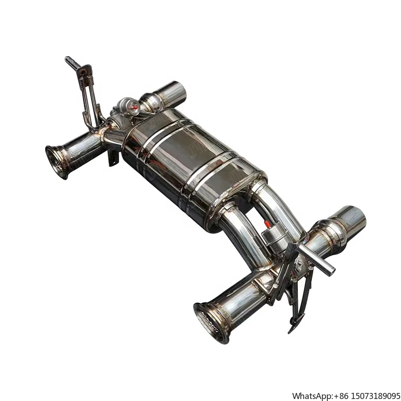 

FACTORY SELL 304 Stainless Steel Exhaust System for Aventador SVJ Exhaust Pipe Valved Catback High Pitched F1 Sound