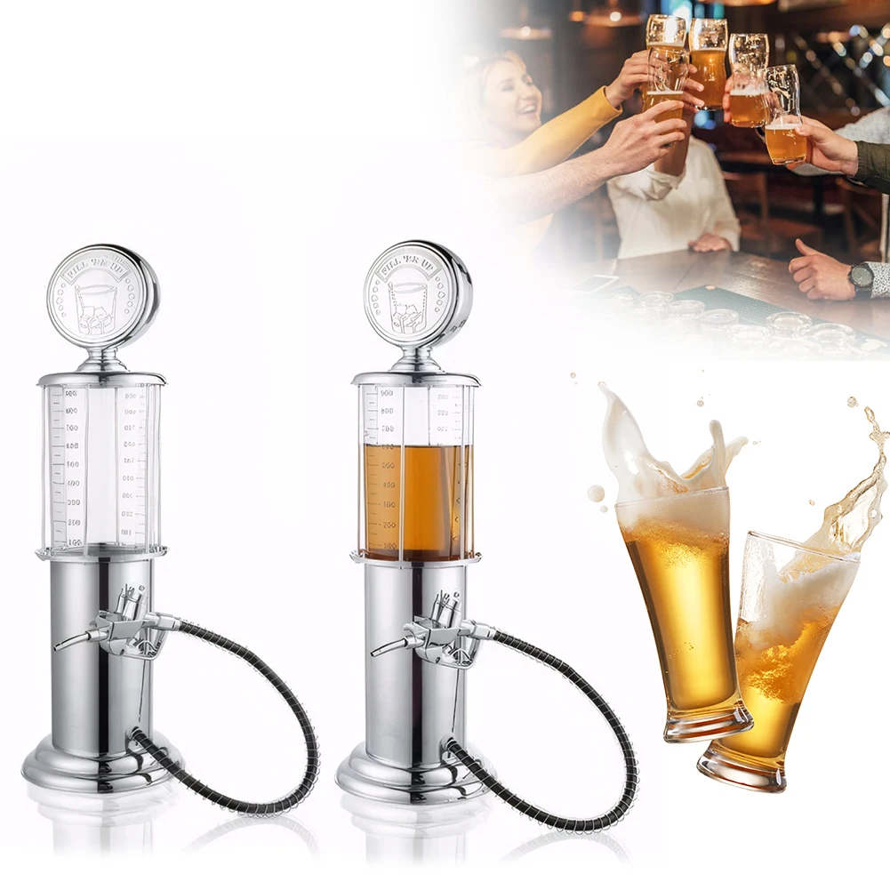 

Creative Pump Liquor Dispenser Single Head Beer Tower Dispenser Beverage Alcohol Gas Station for Whiskey Bar Tool Accessories