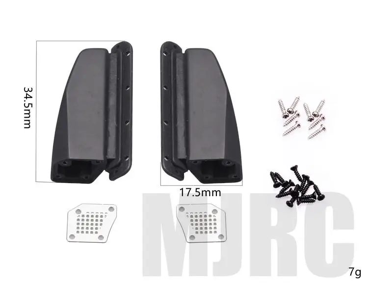 ل 1/10 Rc مركبة مجنزرة Trx4 موستانج محوري Scx10 Ii 90046 90053 رانجلر Km2 2 قطعة فلتر هواء تناظري محرك مدخل هواء