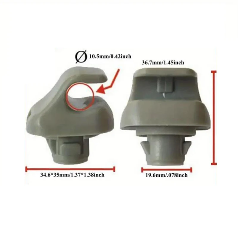 

2pcs Plastic Sunshade Clips For Honda Accord 98-07 Civic 96-04 CR-V 07-11 Durable Replacement 88217S01A01ZA Sunshade Accessories