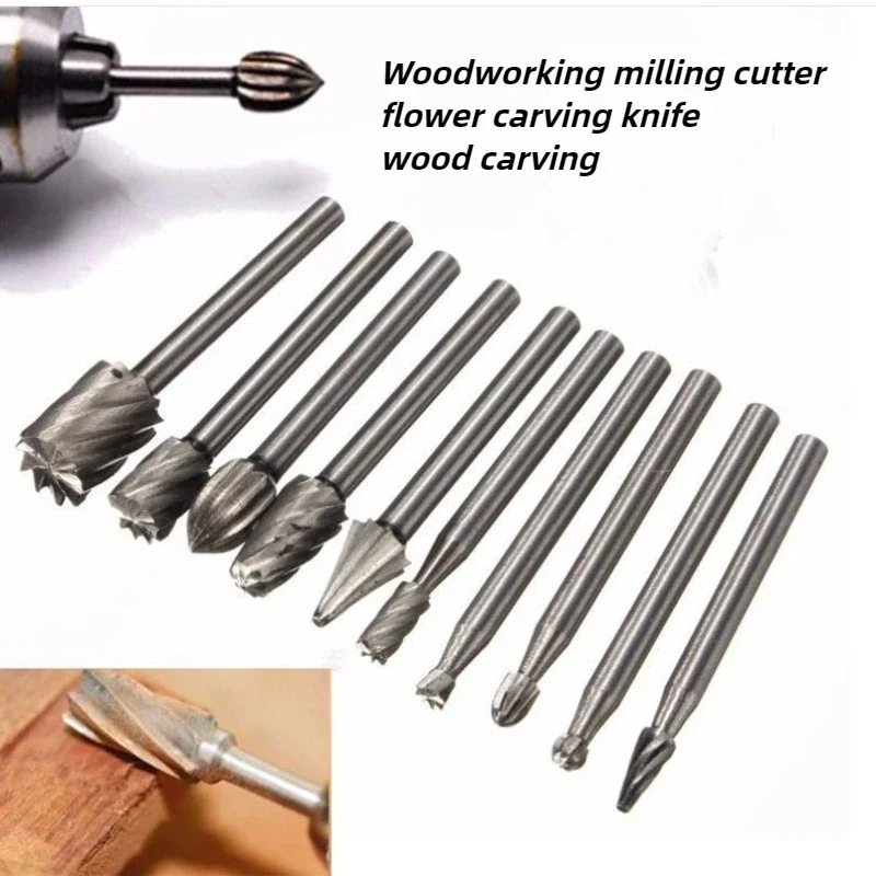 Wood Milling Cutter Tool Carving Rasps Rotary File Burrs Bit Set For Dremel Home Supplies New Arrivals