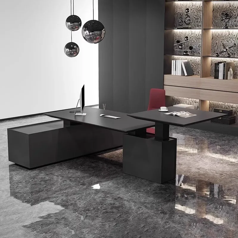 Modern Anti-scratch L Shaped Wooden Executive Office Table Wholesale Stable Computer Desk Executive Computer Table Furniture