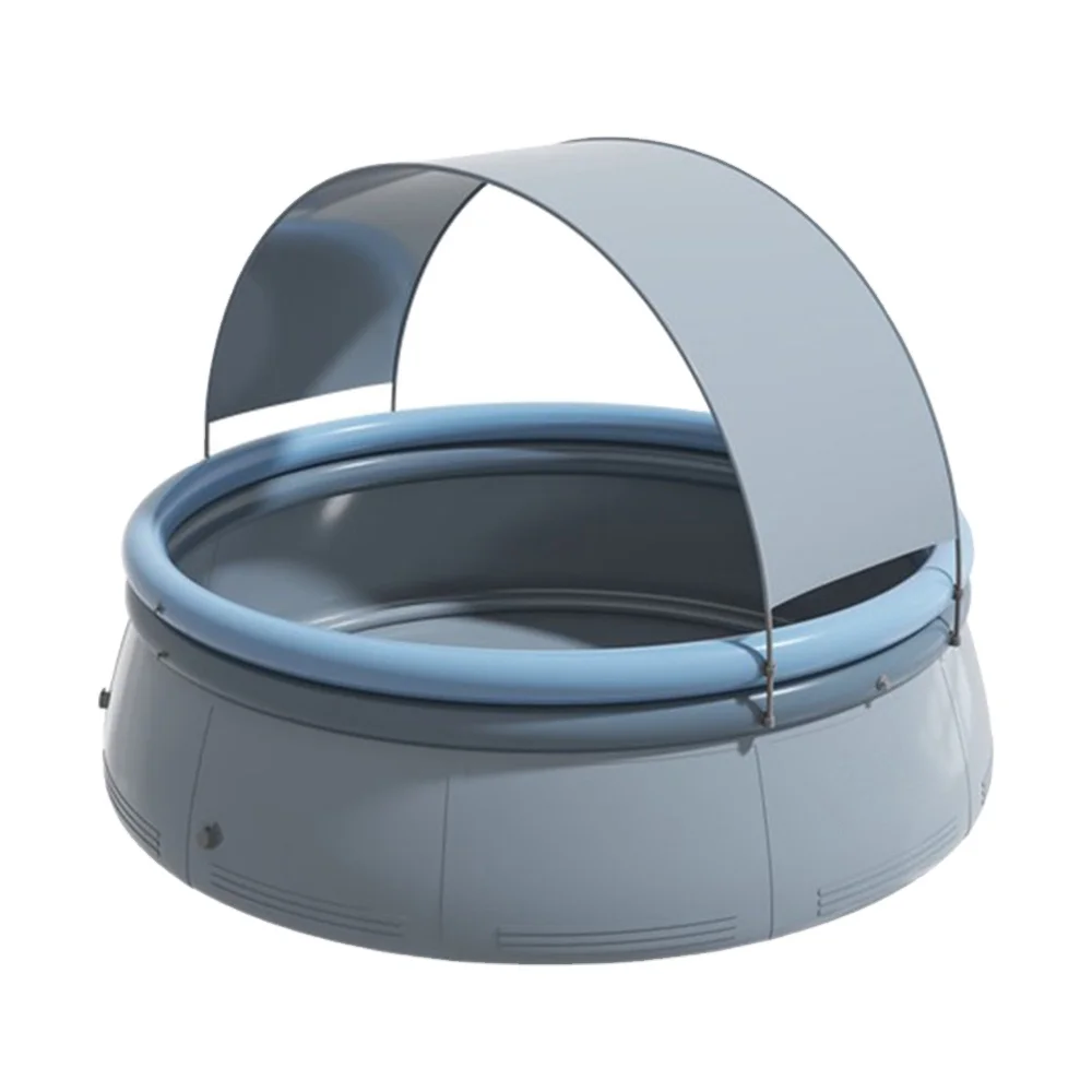 

360x183cm Circular Inflatable Pool Sun-Protection Outdoor Pool for Kids & Adults