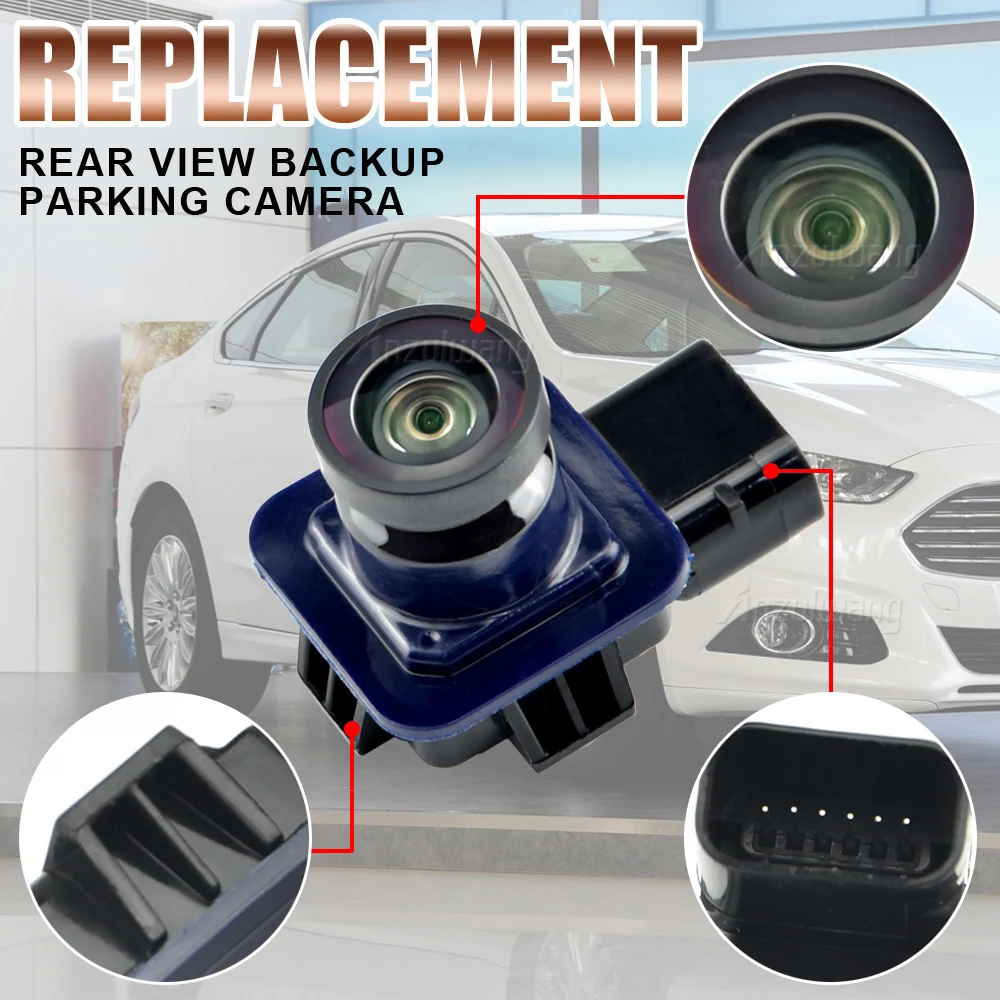 Câmera de estacionamento de backup reversa, câmera de visão traseira, ES7Z-19G490-A, ES7Z19G490A, 2013-2016, Ford Fusion, Mondeo, Novo