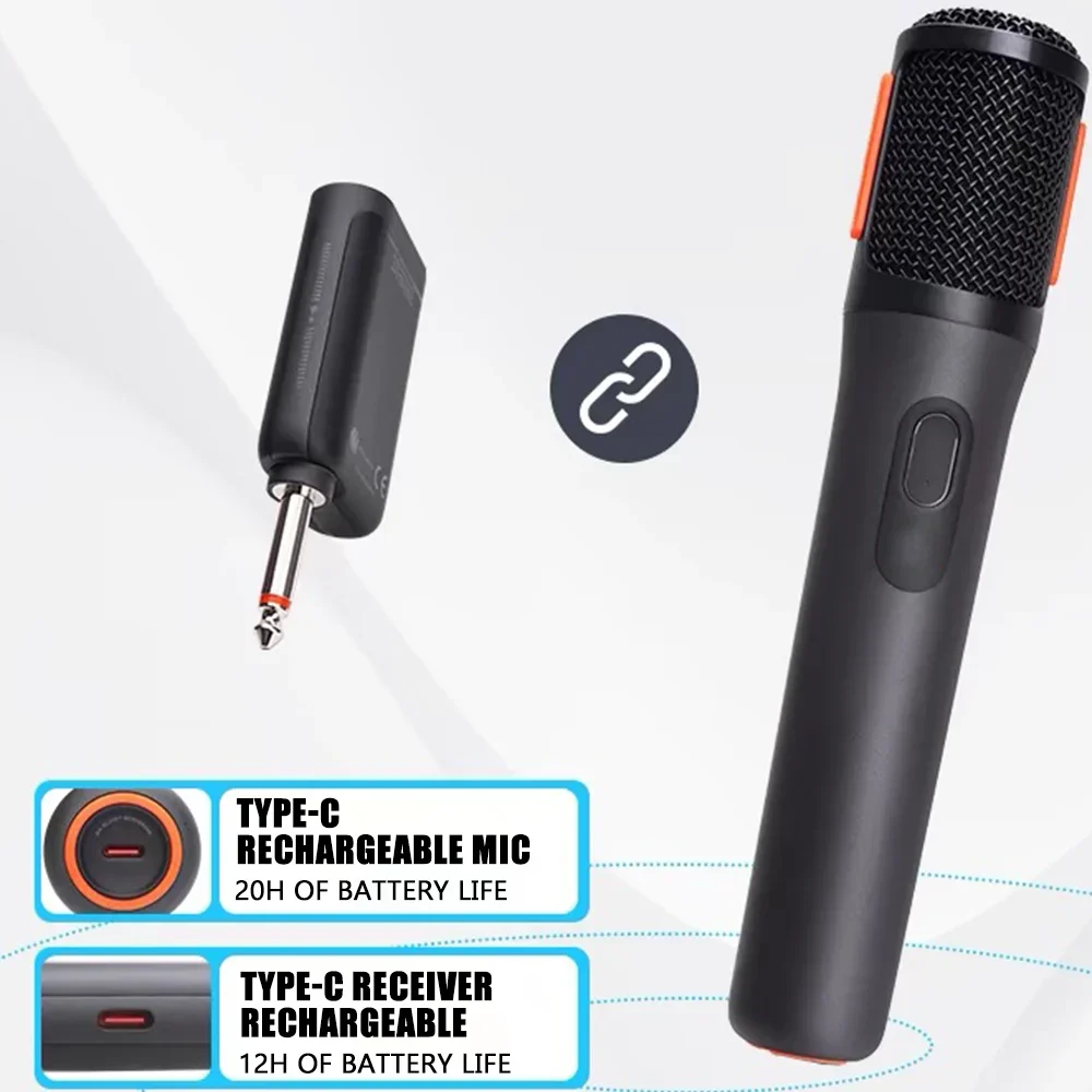 Micrófono inalámbrico de 2 canales UHF PARA Karaoke JBL, sistema de micrófono de mano con dos micrófonos recargables para DJ, fiesta KTV