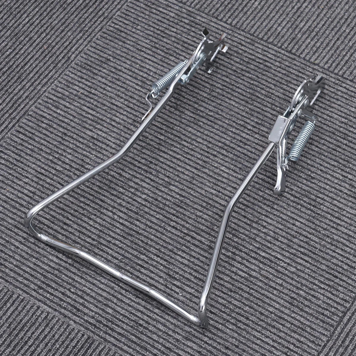 Rear L Bend Dual Kickstand Iron Bike Parking Rack Heavy Duty Floor Stand For Mountain Road Bicycle Repair Storage Holder