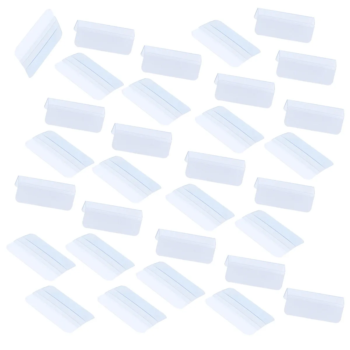 

100Pcs Earring Display Hooks Transparent Plastic Lip Adapters for Jewelry Cards Organizing Accessories Holder Plastic Hook