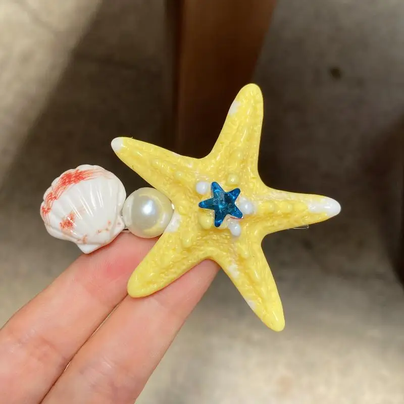 Star Fashion Seitenklammer für Damen, einfache, niedliche Haarnadel, Haarspange, Kopfbedeckung für Urlaub und Dating, Haaraccessoires – Detail 8