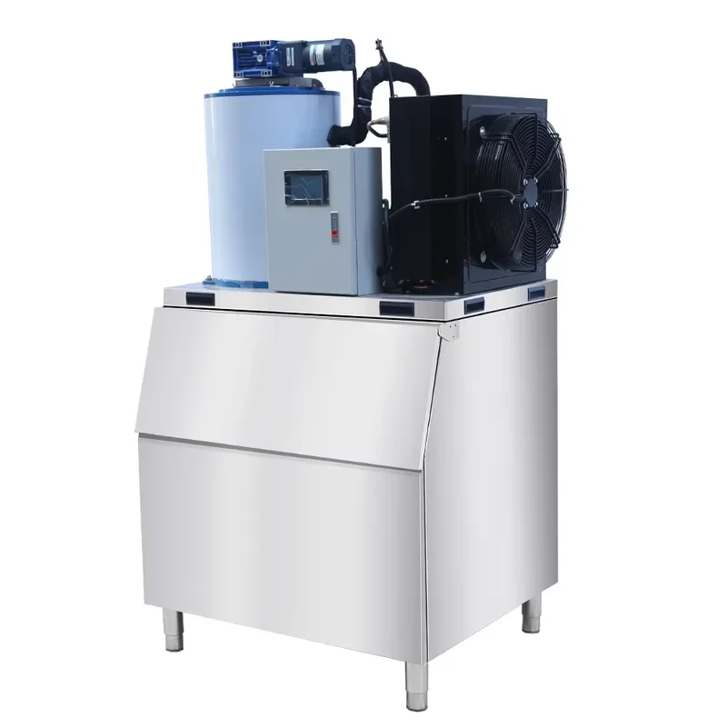 Commercial Flake Ice Machine 500kg for Seafood Shops Aquatic Industries-Electric Large Scale Industrial Ice Maker