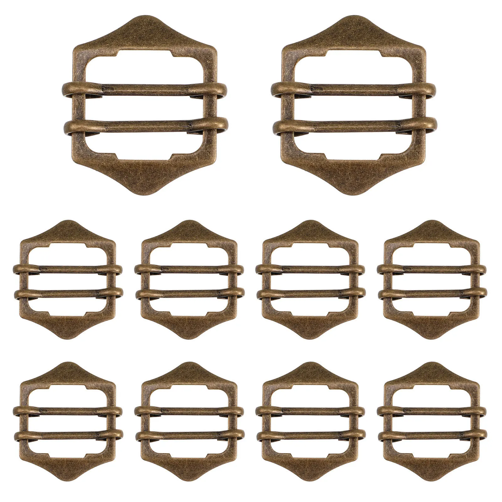 

30Pcs Adjustable Waistcoat Strap Buckle Metal Vest Clasp 0.8 Inch Bronze Slide for Suit Vest Belt DIY Outdoor Hiking