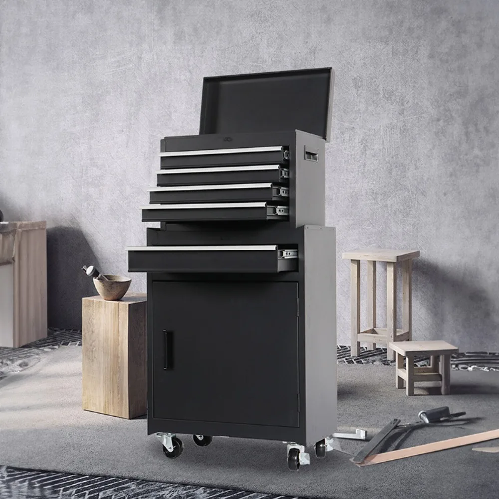 Tool cart Combination cart Tool box Mobile iron sheet tool cabinet for workshop Small cart Turnaround truck with wheels