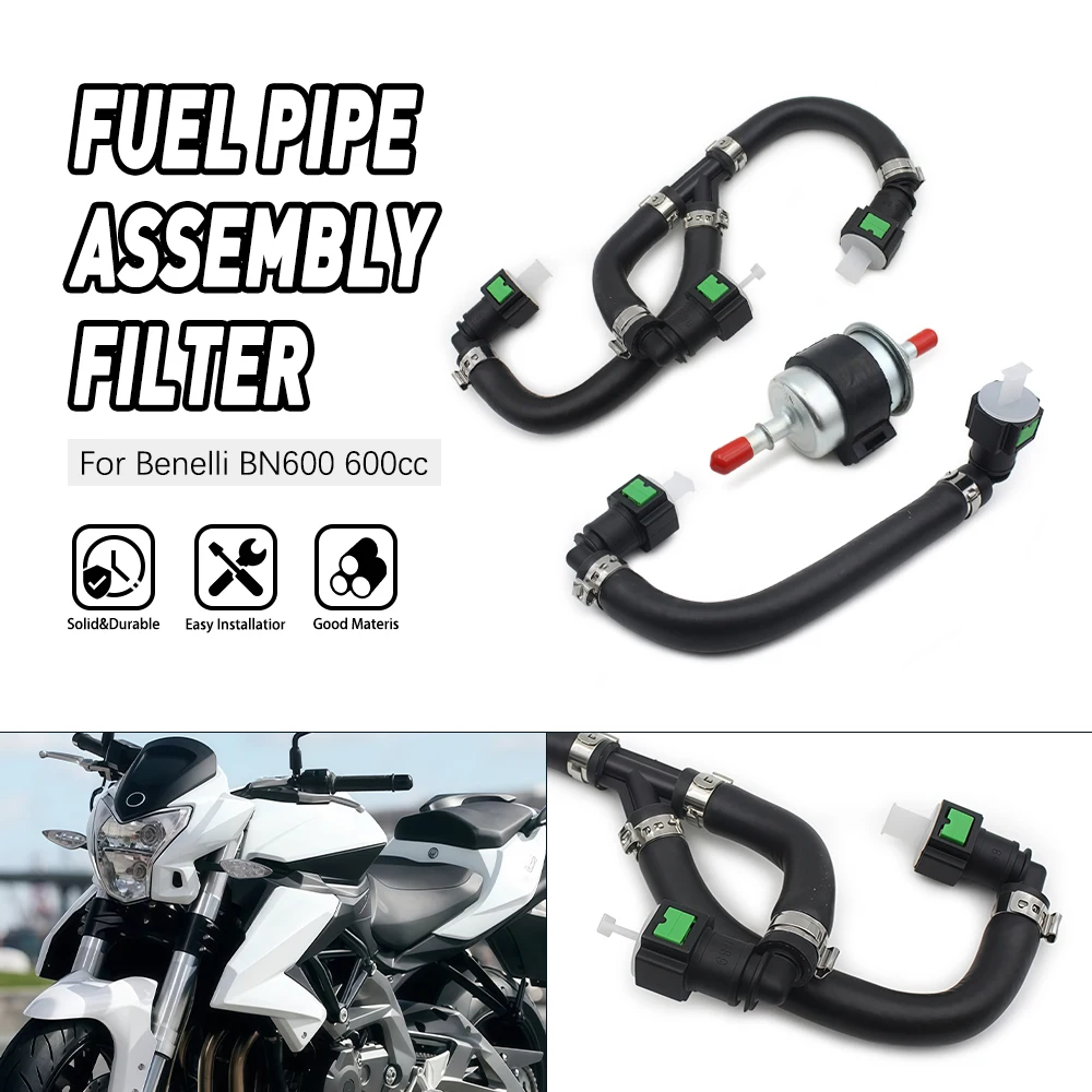 

Motorcycle parts High-pressure Fuel Pipe Oil Pipe Filter Cup Kit with 7.89 Fuel Hose Line Connect For Benelli BN600 BJ600GS
