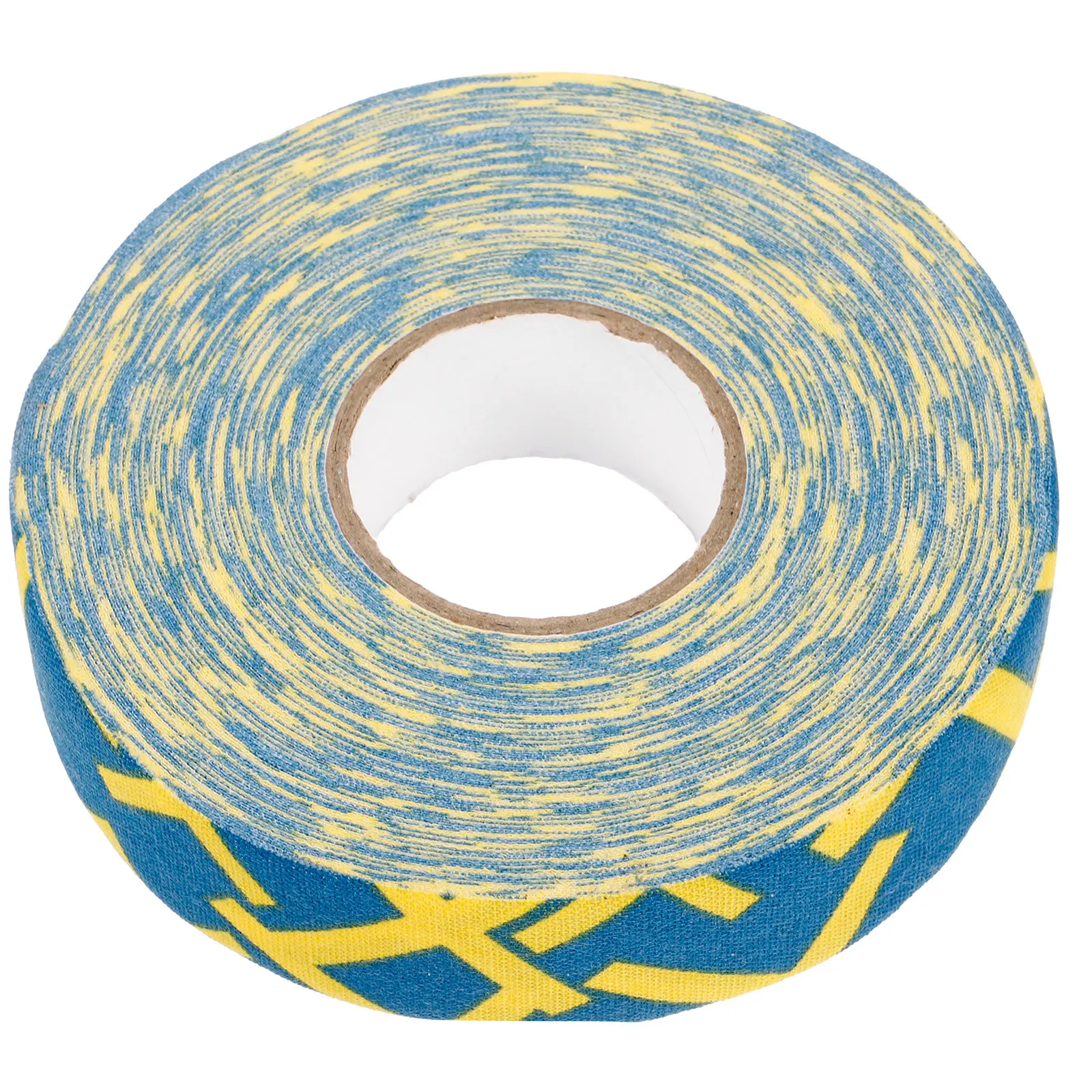 

Рулон хоккейной ленты из хлопчатобумажной ткани с узором, сверхлипкая, с противоскользящей поверхностью для улучшенного контроля, долговечная, для хоккейных клюшек