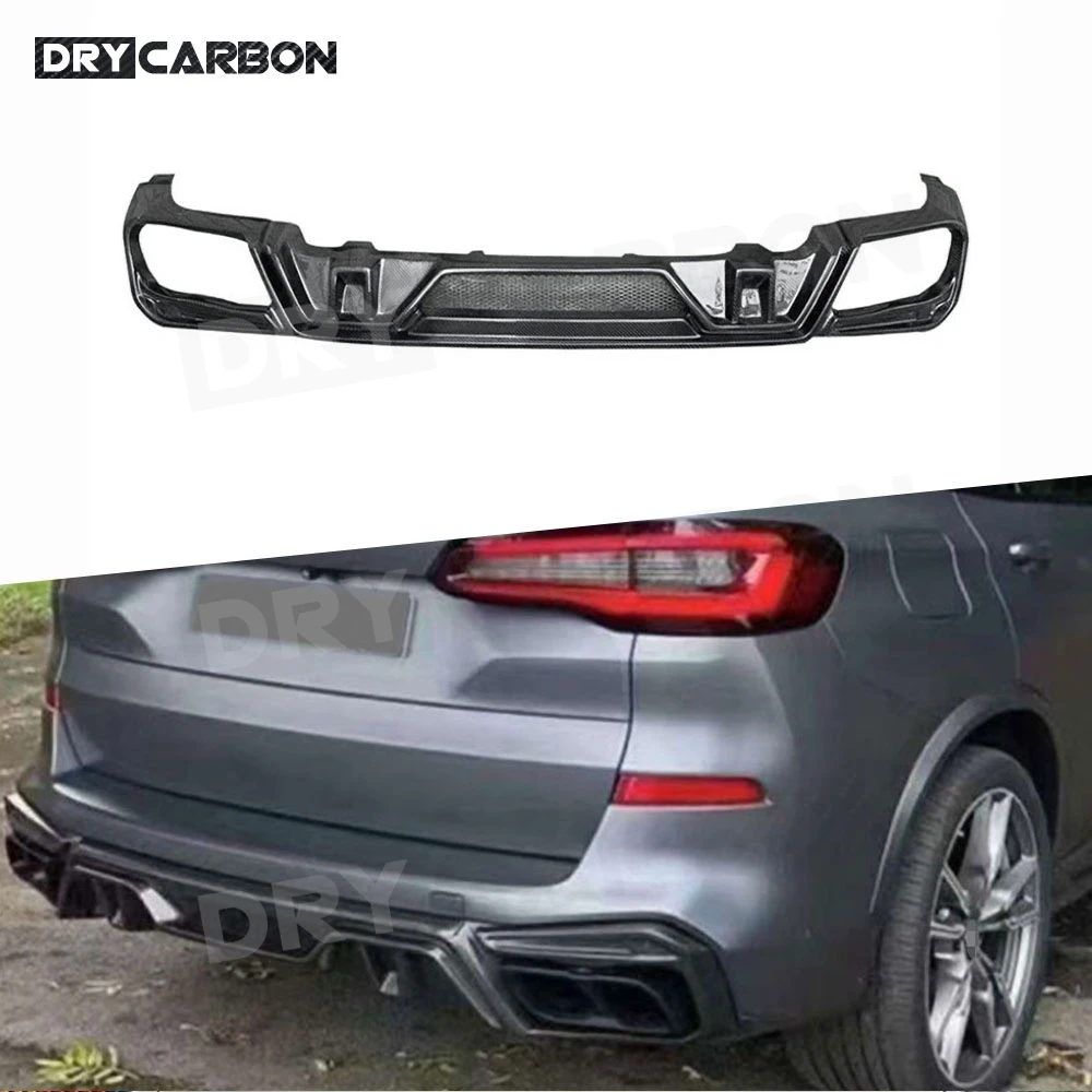 

Задний диффузор из углеродного волокна для BMW X5 G05 2019-2024, диффузор заднего бампера, подбородок, комплекты кузова из FRP, аксессуары