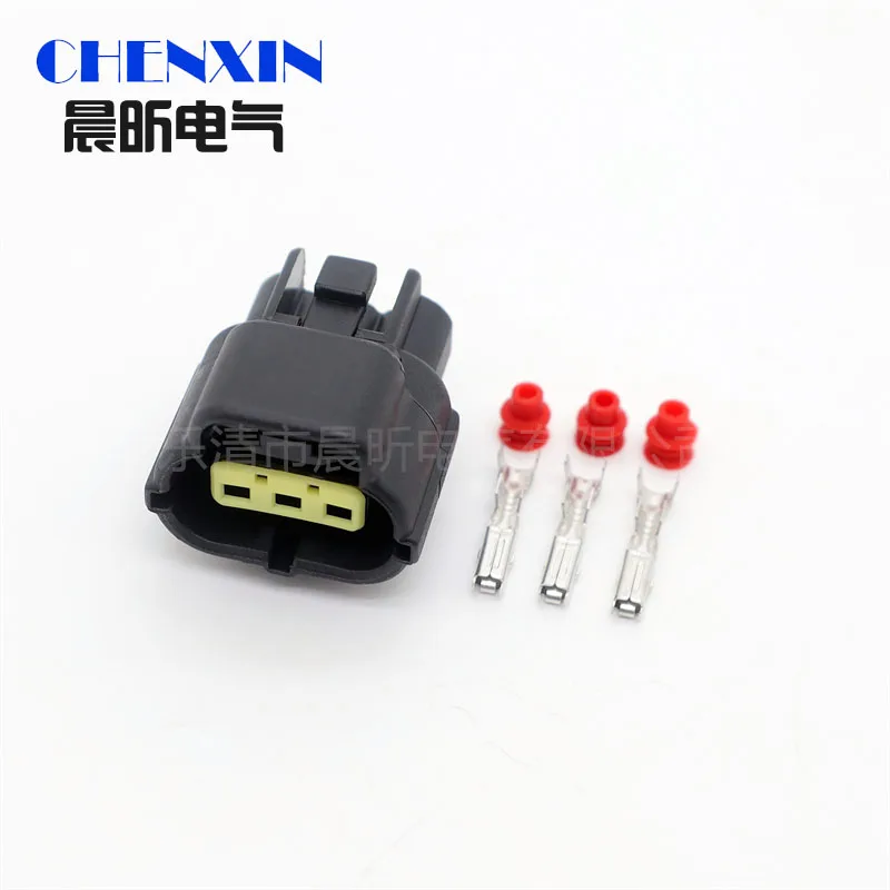 

car accessory 3 pin way Female Auto camshaft eccentric shaft position socket sensor plug waterproof Connector 174357-2